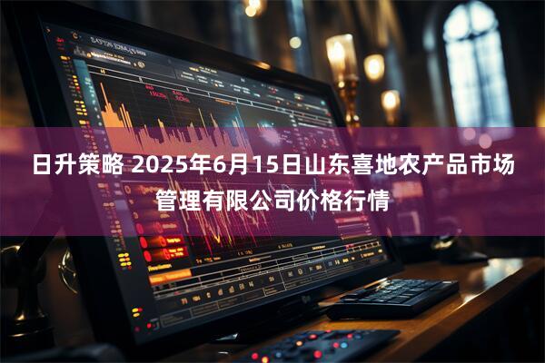 日升策略 2025年6月15日山东喜地农产品市场管理有限公司价格行情