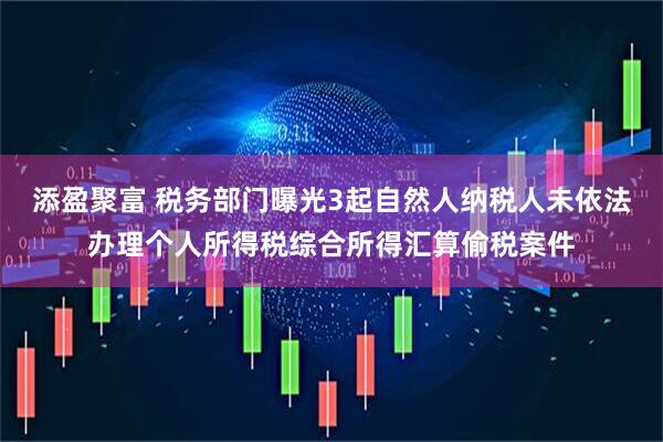 添盈聚富 税务部门曝光3起自然人纳税人未依法办理个人所得税综合所得汇算偷税案件