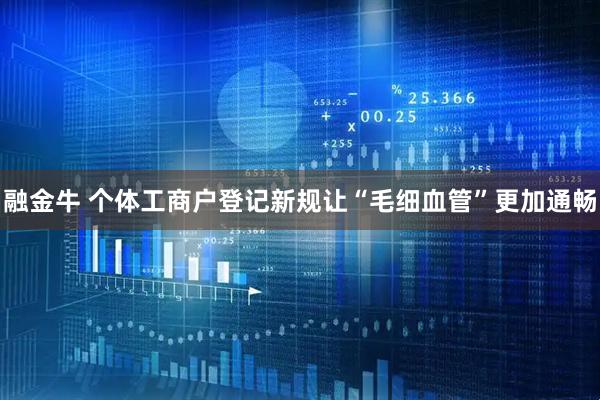 融金牛 个体工商户登记新规让“毛细血管”更加通畅