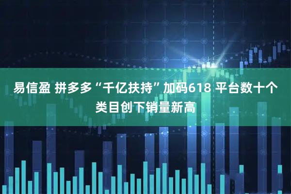 易信盈 拼多多“千亿扶持”加码618 平台数十个类目创下销量新高