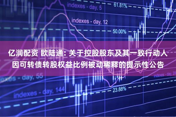 亿润配资 欧陆通: 关于控股股东及其一致行动人因可转债转股权益比例被动稀释的提示性公告