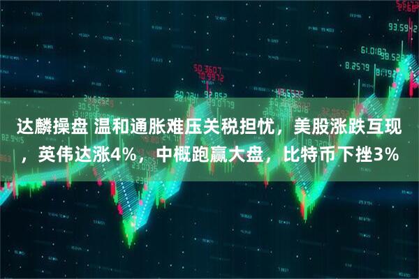 达麟操盘 温和通胀难压关税担忧，美股涨跌互现，英伟达涨4%，中概跑赢大盘，比特币下挫3%