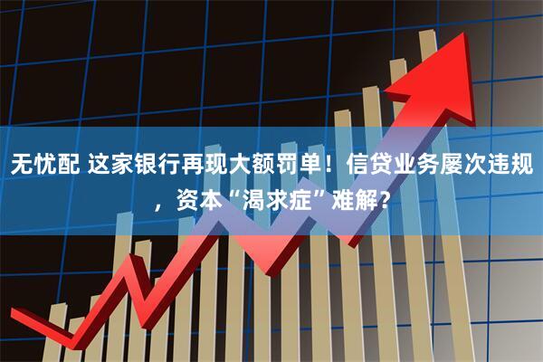 无忧配 这家银行再现大额罚单！信贷业务屡次违规，资本“渴求症”难解？
